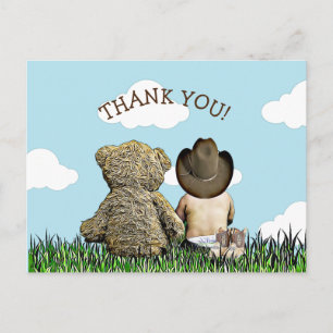 Lil Cowboy Thank You Notes Postcard