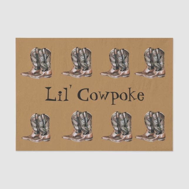 Lil' Cowpoke Tissue Paper (Front)