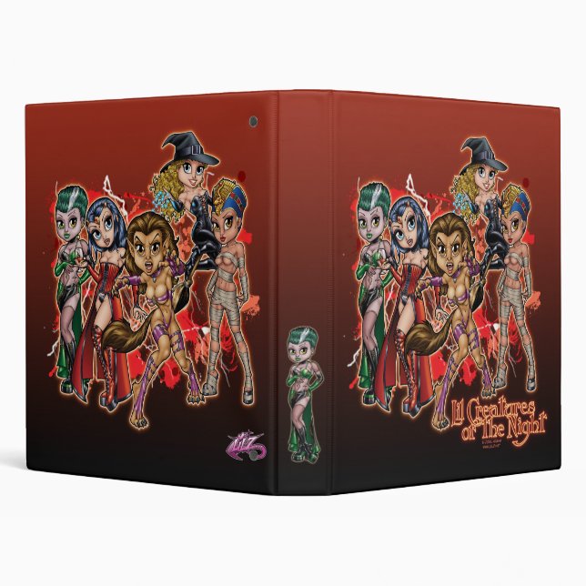 Lil Creatures of the Night 1" Binder (Background)