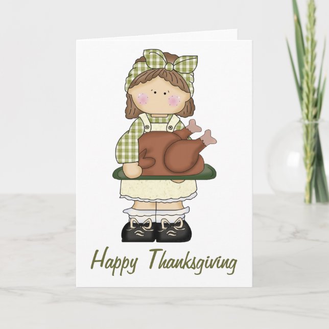 Lil Darling Thanksgiving Card Design 1 (Front)