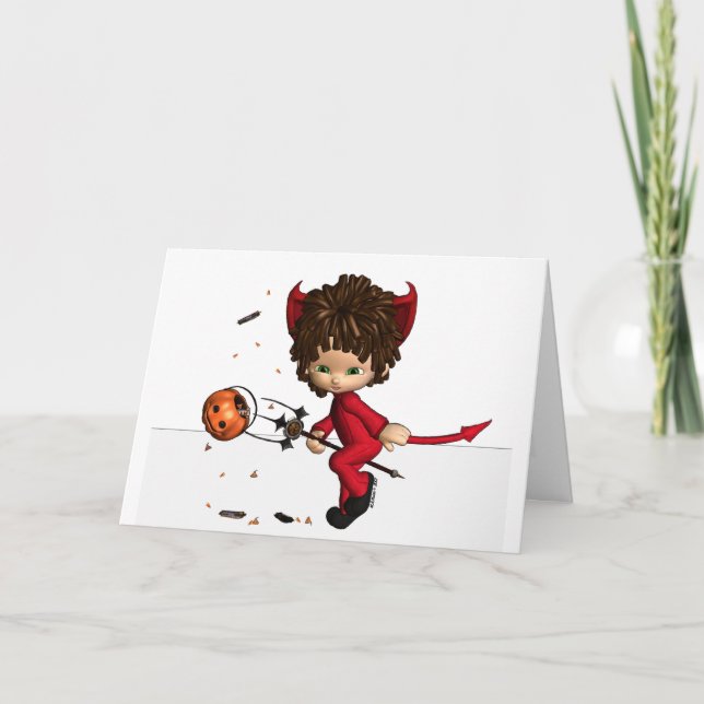 Lil' Devil Halloween Card (Front)