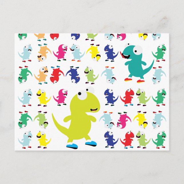 Lil Dino Lizards Postcard (Front)