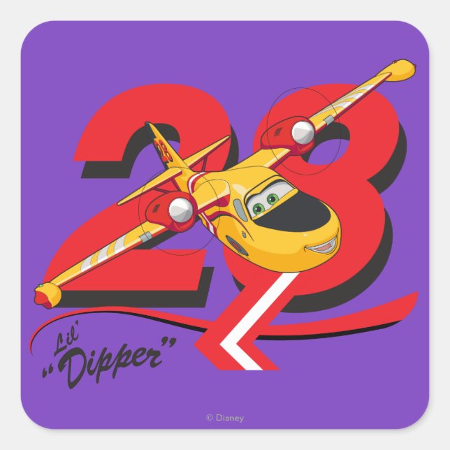 Lil' Dipper Character Art Square Sticker (Front)