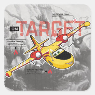 Lil' Dipper On Target Graphic Square Sticker