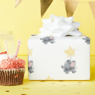 Lil' Elephant-Star Wrapping Paper