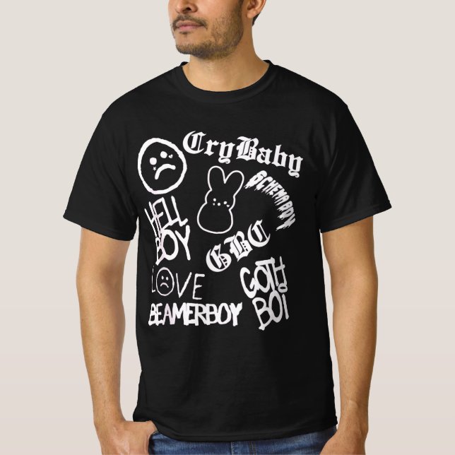Lil Emo Rap Goth Peep T-Shirt (Front)