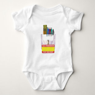Lil Engineer Pocket Protector Baby Bodysuit