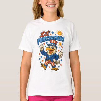  Lil’ Firecracker Freedom Classical Eagle T-Shirt