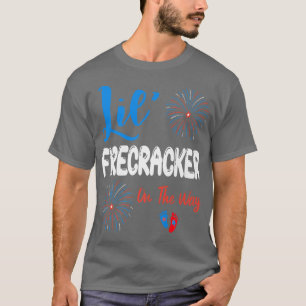 Lil' Firecracker On The Way 4th of July Pregnancy T-Shirt