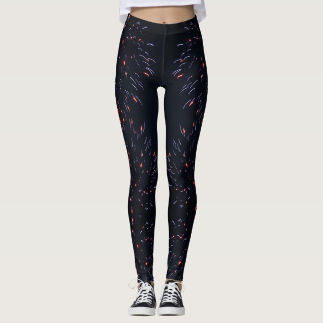 Lil Fireworks Leggin Print Leggings (Front)