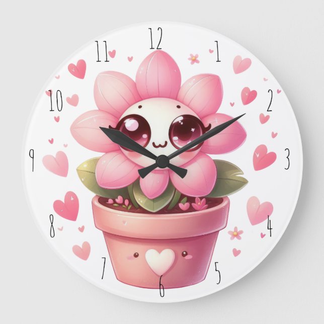 Lil' Flower Wall Clock (Front)