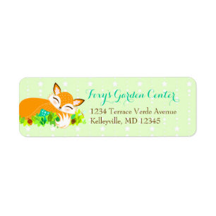 Lil Foxie Cub - Custom Return Address Labels