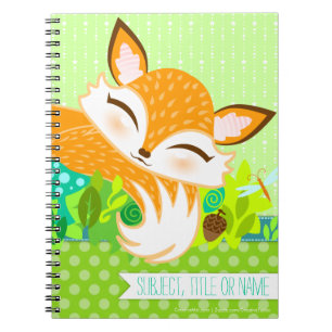 Lil Foxie Cub - Cute Fox Custom Notebook