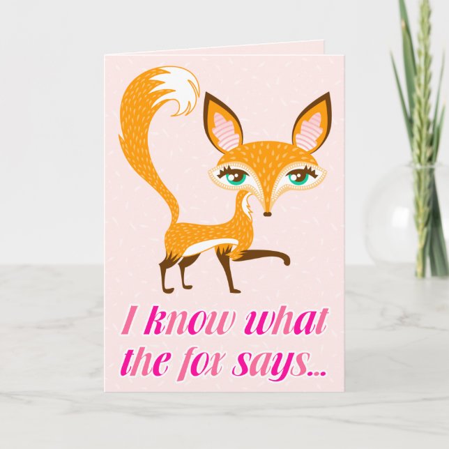 Lil Foxie - "I Know What the Fox Says" Custom Card (Front)