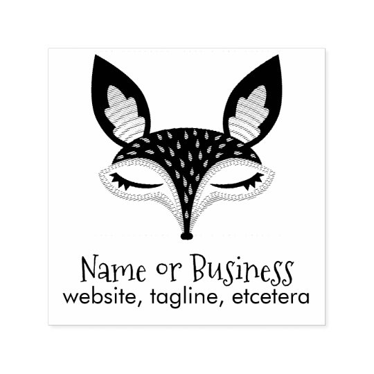 Lil Foxie Personalized Text Self Inking Stamp