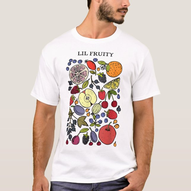 Lil Fruity LGBTQ Fruits Subtle Lesbian LGBTQ Pride T-Shirt (Front)