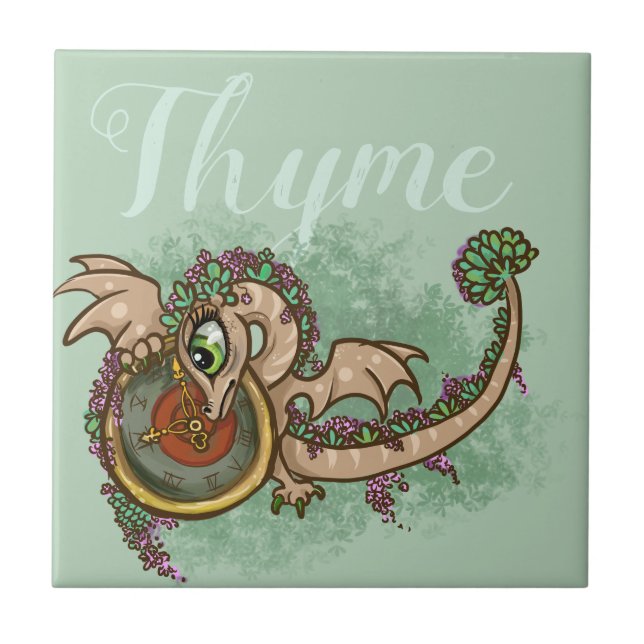 Lil Herb Dragon Thyme Tile (Front)