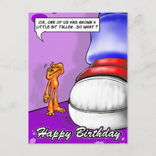 Lil Illow Orange - Bonne carte postale d'anniversa