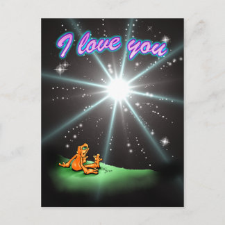 Lil Illow Orange - Je vous aime ma carte postale é