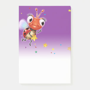 Lil Ladybug purple fade Post-it note block