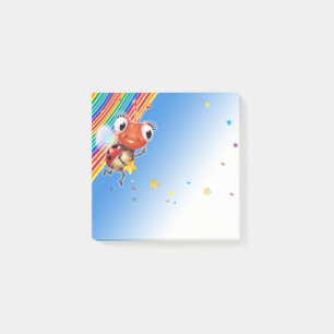 Lil Ladybug rainbow stars squar Post-it note block