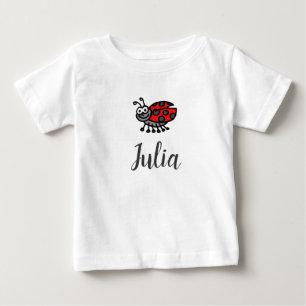 Lil' Ladybug "Your child's name here" personalized Baby T-Shirt
