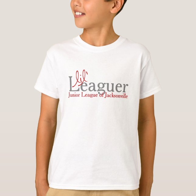 Lil' Leaguer - White Youth Tee (Front)