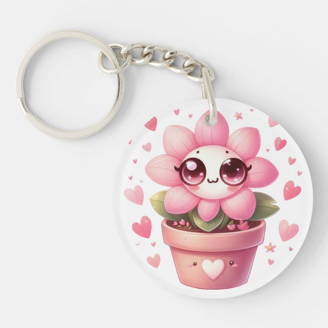 Lil' Love Flower Keychain (Front)