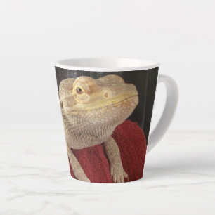 Lil' Murph Funny Cute Bearded Dragon Lizard Latte Mug