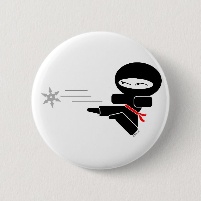 Lil' Ninja 2 Inch Round Button (Front)