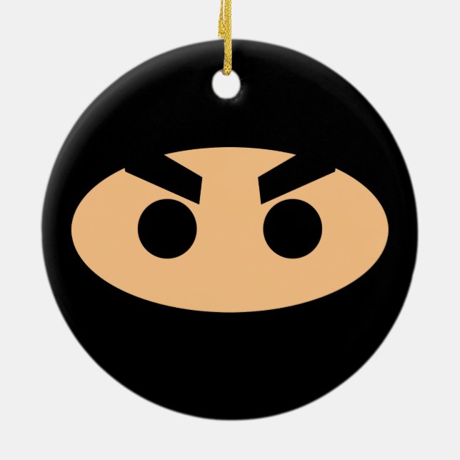 Lil Ninja Ceramic Ornament (Back)