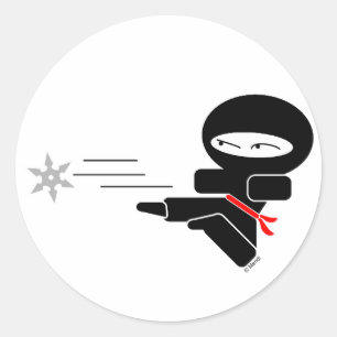 Lil' Ninja Classic Round Sticker
