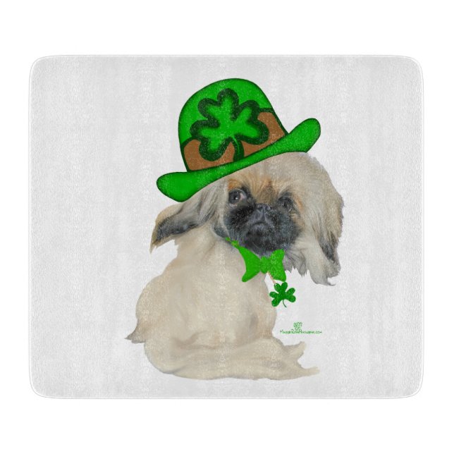 Lil Peke St Paddy Cutting Board (Front)