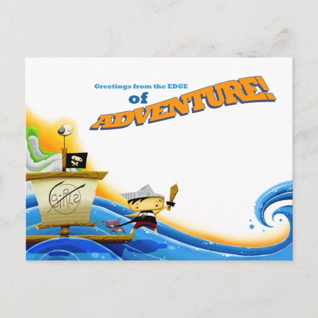 Lil' Pirate Captain: Adventure Postcard (Front)