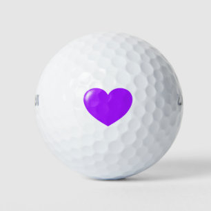 Lil Purple Heart Golf Balls