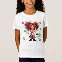 Lil Quirky Girl Chill Vibe Enfants T-shirt