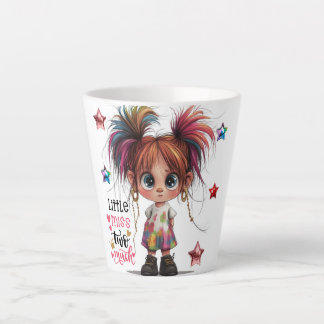 Lil Quirky Girl Too Much Latte Mug