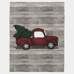 Lil Red Truck Fleece Blanket