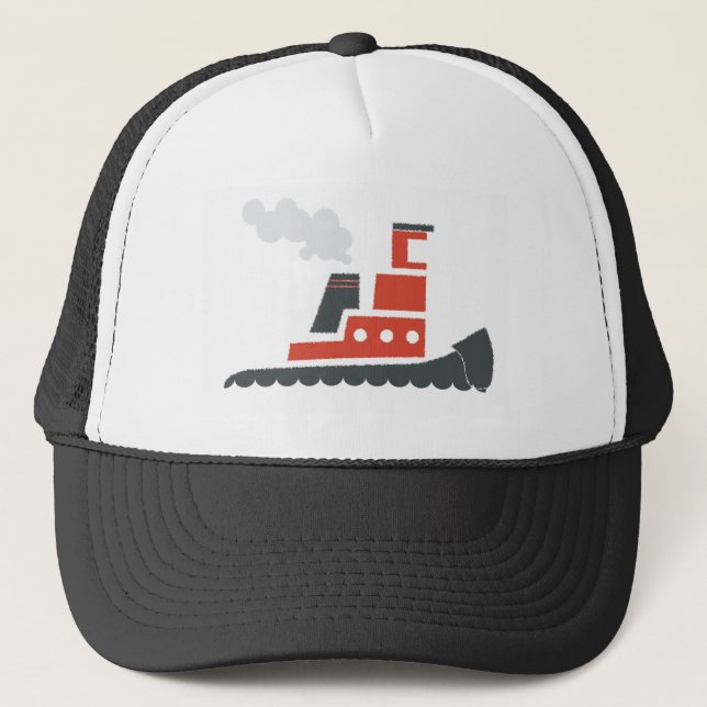 Lil Red Tugboat Trucker Hat (Front)