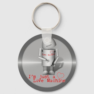 (Lil' Robo-x9) Love Machine Keychain