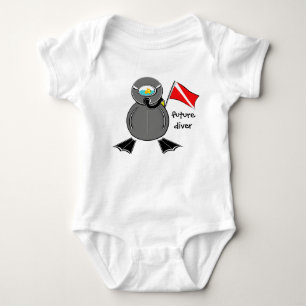 Lil Scuba Dude Future Diver Baby Bodysuit