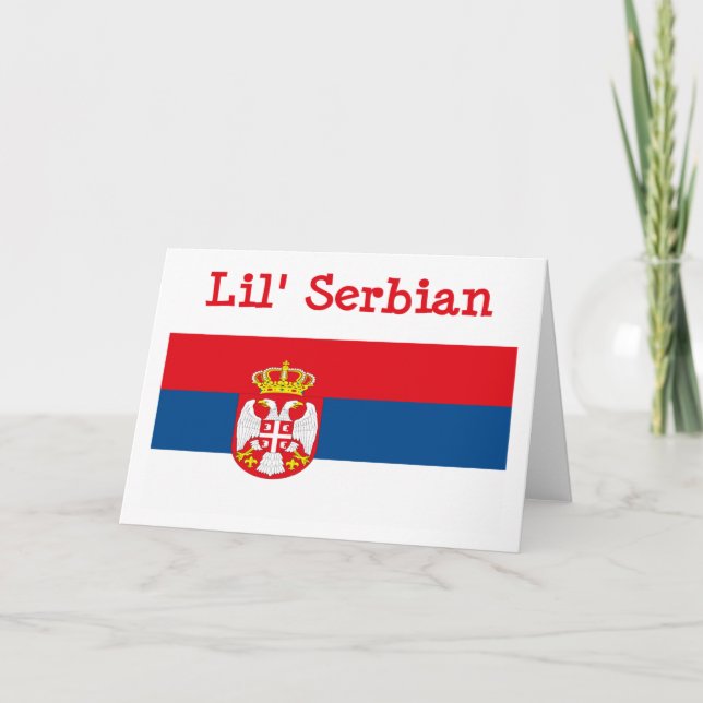 Lil' Serbian Greeting Card (Front)