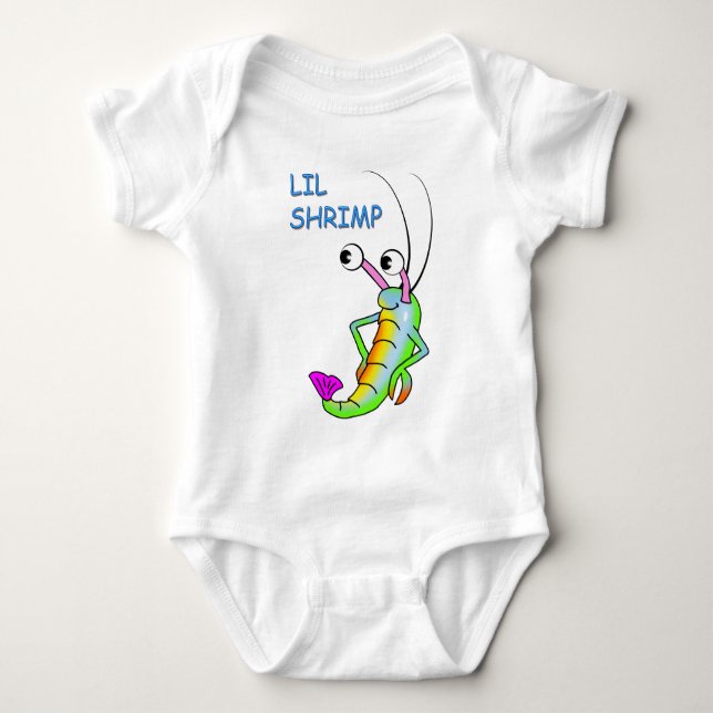 lil shrimp baby bodysuit (Front)