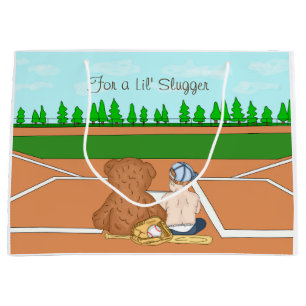 Lil' Slugger Baseball Themed Kid's  Large Gift Bag