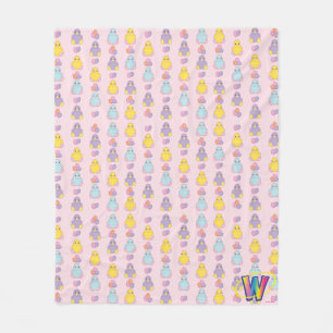 Lil Spring Chick Pattern Fleece Blanket
