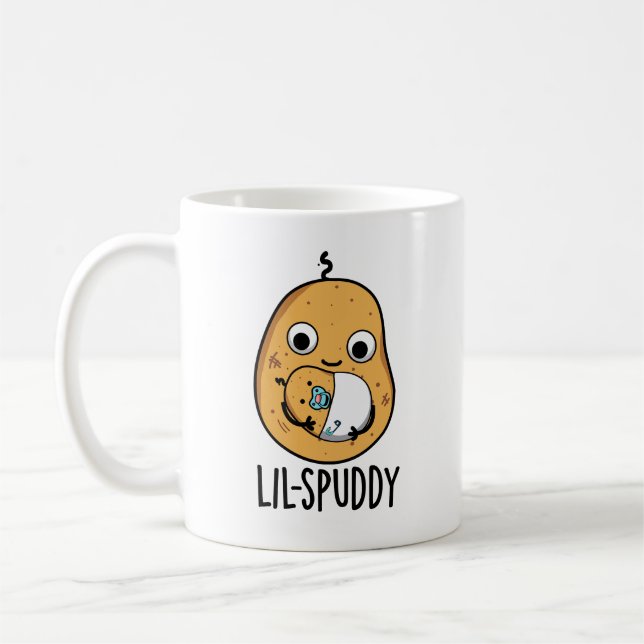 Lil Spuddy Funny Potato Pun  Coffee Mug (Left)