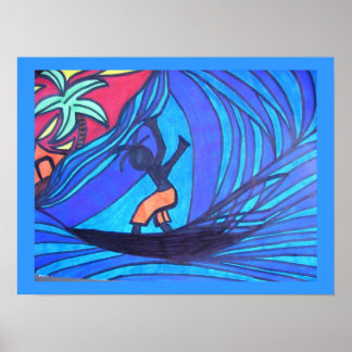 Lil' Surfer Dude Poster
