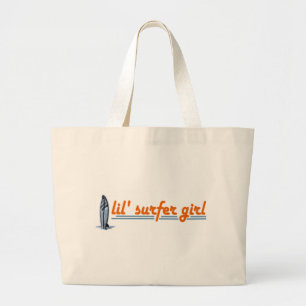 Lil Surfer Girl Large Tote Bag