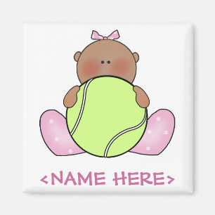 Lil Tennis Baby Girl - Ethnic Magnet