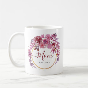 Lila and Gold Confetti Baby Shower Coffee Mug